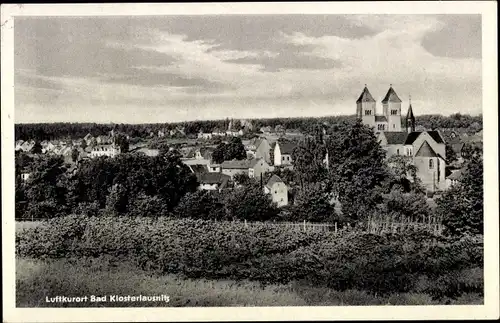 Ak Bad Klosterlausnitz in Thüringen, Blick zum Ort, Kirche