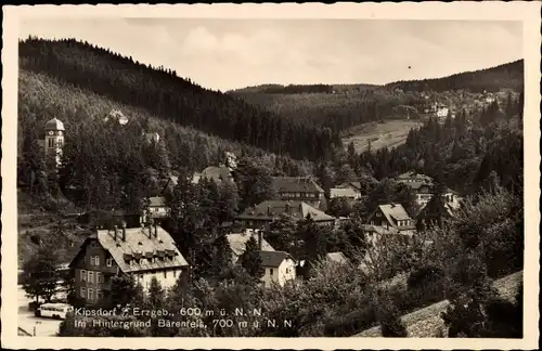 Ak Kipsdorf Altenberg im Erzgebirge, Ortsansicht mit Bärenfels