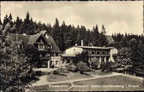 Ak Oberbärenburg Altenberg im Erzgebirge, Fremdenheim Helenenhof