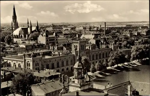 Ak Schwerin in Mecklenburg, Blick zur Pauls-Kirche, Arsenal