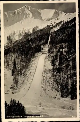 Ak Oberstdorf im Oberallgäu, Skiflugschanze, Winter