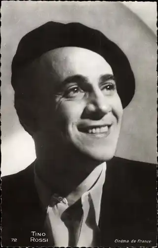 Ak Schauspieler und Sänger Tino Rossi, Portrait