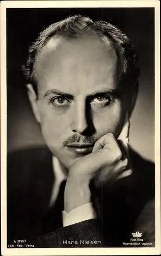 Ak Schauspieler Hans Nielsen, Portrait