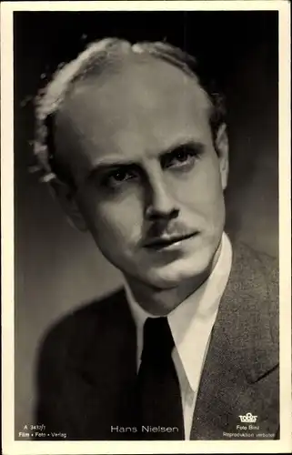 Ak Schauspieler Hans Nielsen, Portrait