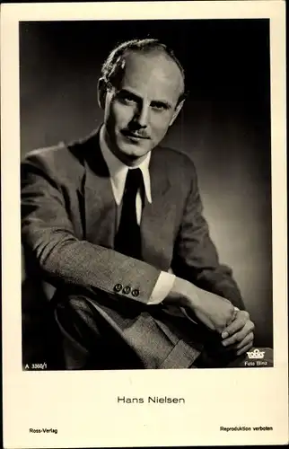Ak Schauspieler Hans Nielsen, Portrait, Ross Verlag A 3360/1
