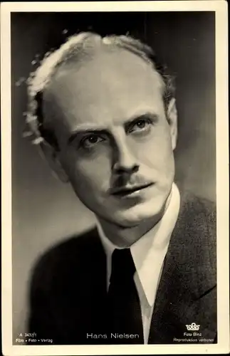 Ak Schauspieler Hans Nielsen, Portrait