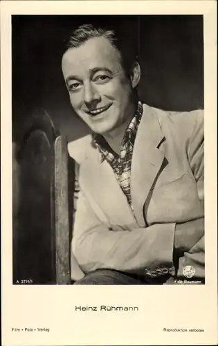 Ak Schauspieler Heinz Rühmann, Portrait, Terra Film
