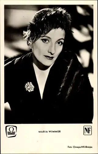 Ak Schauspielerin Maria Wimmer, Portrait