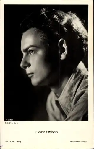 Ak Schauspieler Heinz Ohlsen, Film Foto Verlag A 3697 1, Profilansicht