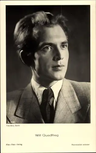 Ak Schauspieler Will Quadflieg, Portrait