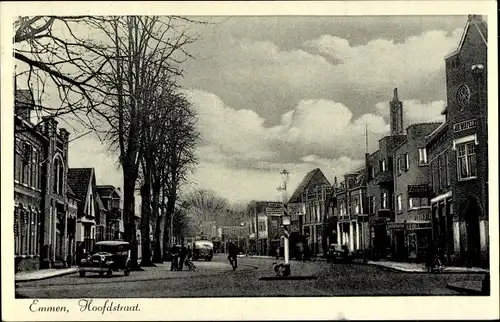 Ak Emmen Drenthe Niederlande, Hoofdstraat