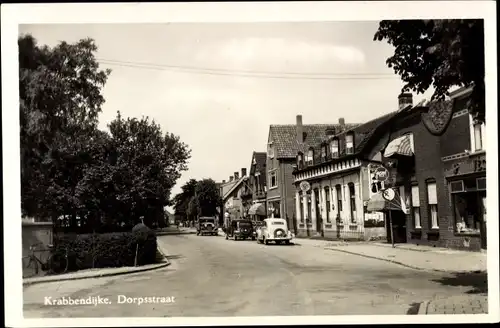 Ak Krabbendijke Zeeland, Dorpsstraat