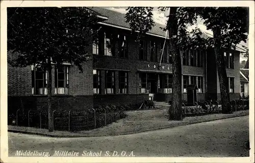 Ak Middelburg Zeeland Niederlande, Militaire School S.D.O.A.