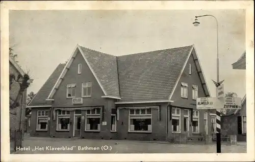 Ak Bathmen Overijssel Niederlande, Hotel Café Het Klaverblad