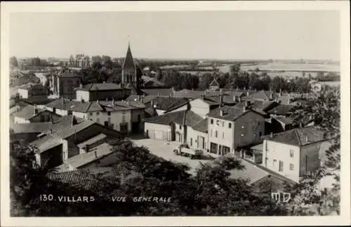 Ak Villars les Dombes Ain, Vue generale