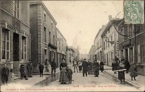 Ak Suippes Marne, Rue de l'Orme