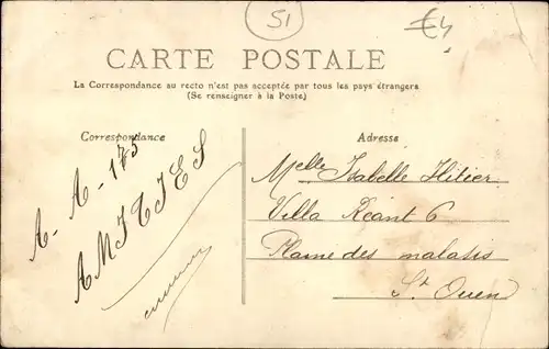 Ak Suippes Marne, Rue de l'Orme