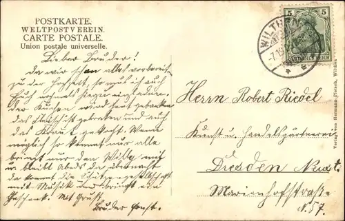 Ak Wilthen in der Oberlausitz, Panorama