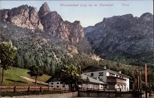 Ak Tiers Tires Südtirol, Weisslahnbad im Tiersertal