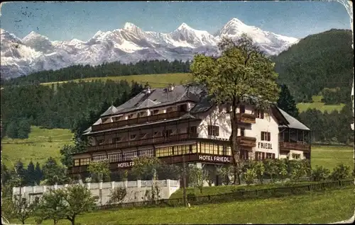 Ak Oberbozen Soprabolzano Renon Ritten Südtirol, Hotel Friedl