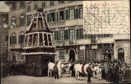 Ak Firenze Florenz Toscana, Il Carro del Sabato Santo