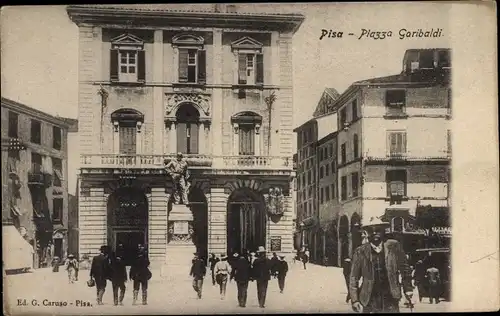 Ak Pisa Toscana, Piazza Garibaldi