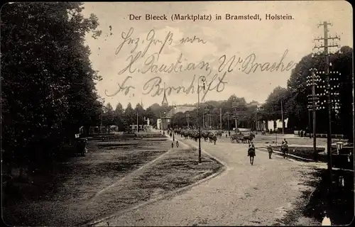 Ak Bad Bramstedt in Holstein, Der Bleeck, Marktplatz