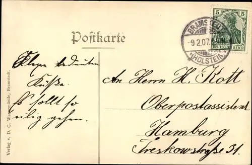 Ak Bad Bramstedt in Holstein, Totalansicht der Ortschaft