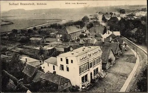 Ak Bad Bramstedt in Holstein, Blick vom Kirchturm auf den Ort