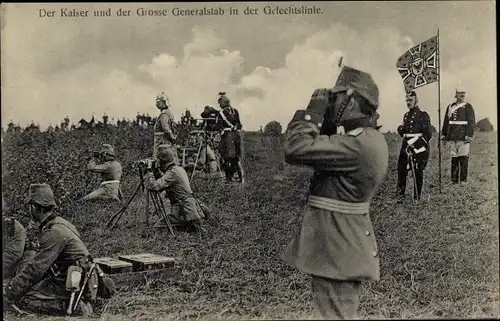 Ak Das Deutsche Heer, Kaiser Wilhelm II. und der Große Generalstab in der Gefechtslinie