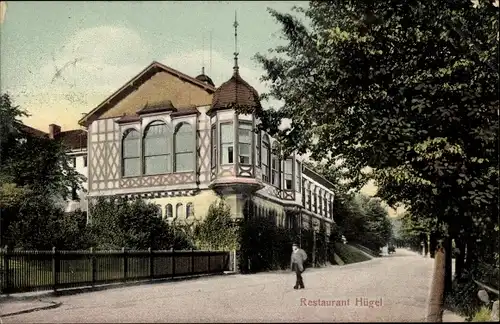 Ak Hügel Essen im Ruhrgebiet, Restaurant Hügel