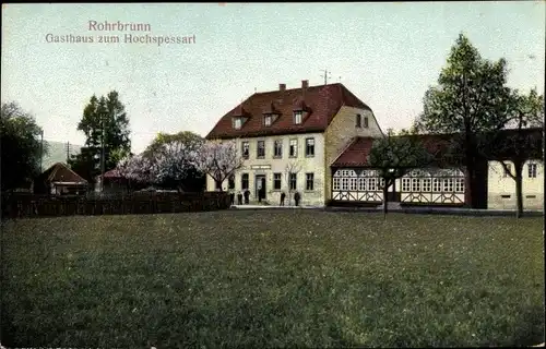 Ak Rohrbrunn Weibersbrunn Unterfranken, Gasthaus zum Hochspessart