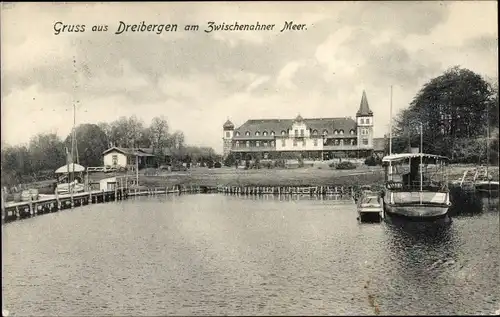 Ak Dreibergen Bad Zwischenahn in Oldenburg, Zwischenahner Meer, Ortsansicht