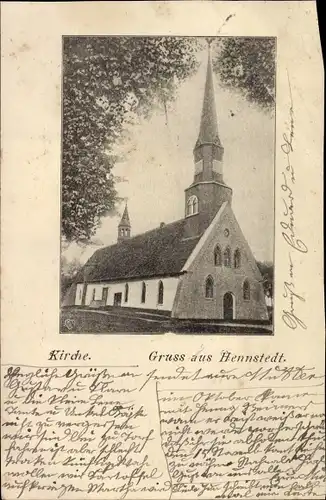 Ak Hennstedt in Dithmarschen, Kirche