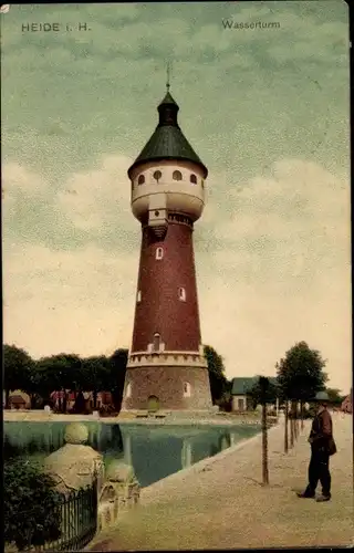 Ak Heide in Holstein, Wasserturm