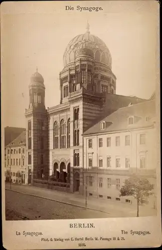 Kabinett Foto Berlin Mitte, Die Neue Synagoge, Oranienburger Straße