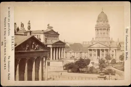 Kabinett Foto Berlin Mitte, Gendarmenmarkt, Schauspielhaus, Französischer Dom