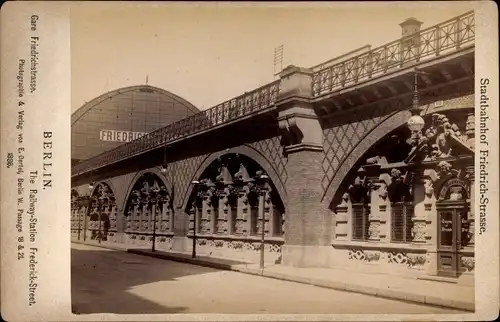 Kabinett Foto Berlin Mitte, Stadtbahnhof Friedrichstraße