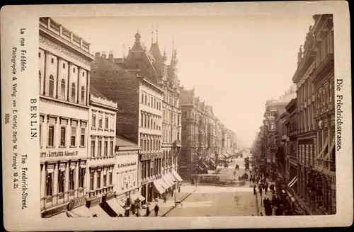 Kabinett Foto Berlin Mitte, Friedrichstraße, Geschäftshäuser