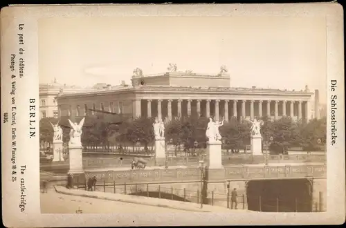 Kabinett Foto Berlin Mitte, Die Schlossbrücke, Lustgarten, Altes Museum