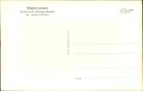 Ak Seebad Heiligendamm Bad Doberan, Burg Hohenzollern, Waldrestaurant