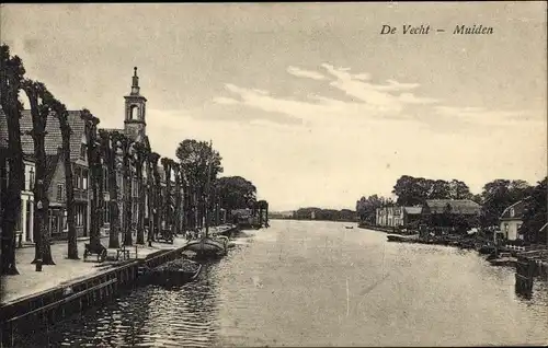 Ak Muiden Nordholland Niederlande, De Vecht