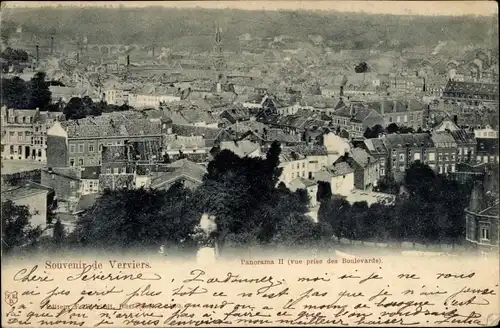 Ak Verviers Wallonien Lüttich, Panorama II