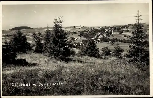 Foto Ak Jöhstadt Erzgebirge, Panorama mit Bärenstein