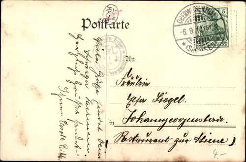 Ak Oberwiesenthal im Erzgebirge Sachsen, Hotel Stadt Carlsbad, böhmisches Mittelgebirge