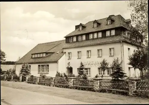 Ak Kühberg Bärenstein im Erzgebirge, Ferienheim Berghaus des VEB Fachbuchverlag Leipzig