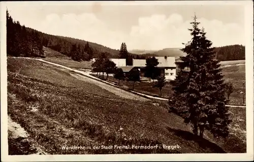 Ak Hermsdorf im Osterzgebirge, Wanderheim der Stadt Freital