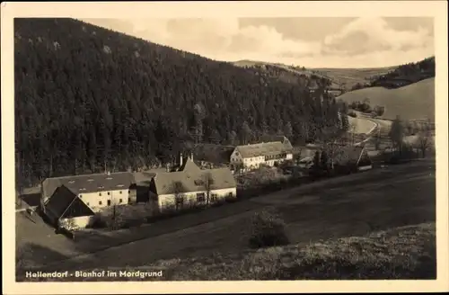 Ak Hellendorf Bad Gottleuba in Sachsen, Bienhof im Mordgrund, Panorama
