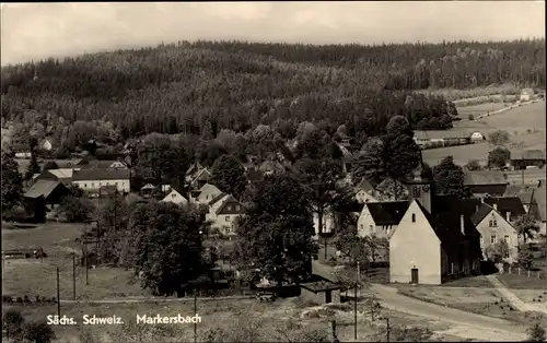 Ak Markersbach Bad Gottleuba in Sachsen, Blick auf Ort und Umgebung