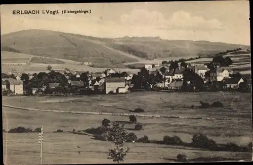 Ak Erlbach im Vogtland, Panorama